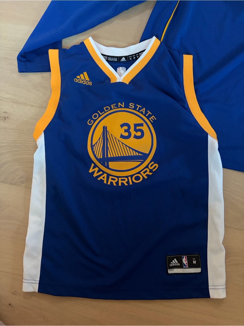 NBA Kids Blue and Gold Golden State Warriors Jersey & Pullover Set - Picture 3 of 7